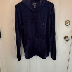 NWT Polo by Ralph Lauren Navy Hoodie with Red Emblem